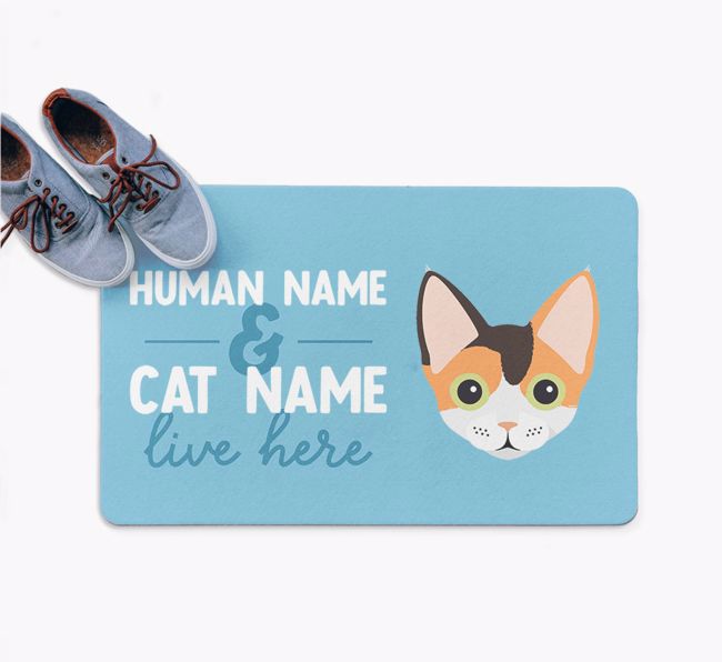 Human & Cat Name: Personalised {breedFullName} Doormat